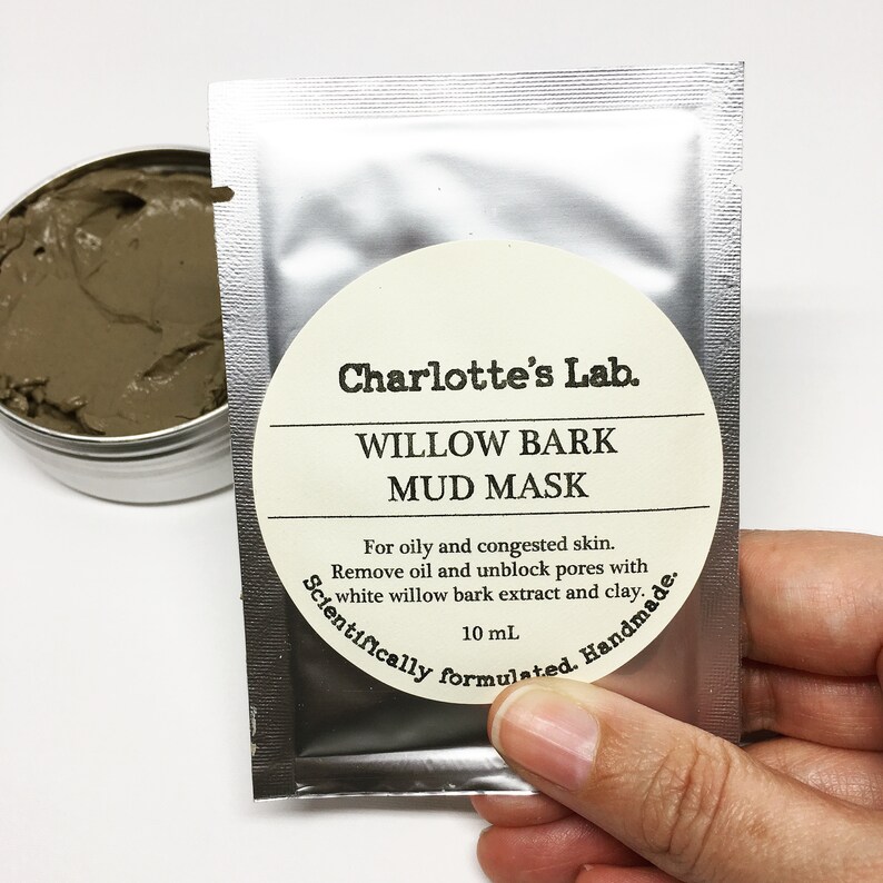 image 0 ... Face Mask for oily skin Willow Bark Mud Mask Oily Skin | Etsy