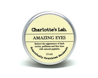 Amazing Eyes Cream: Natural, Vegan, Niacinamide, Peptides, Green Tea - 15ml