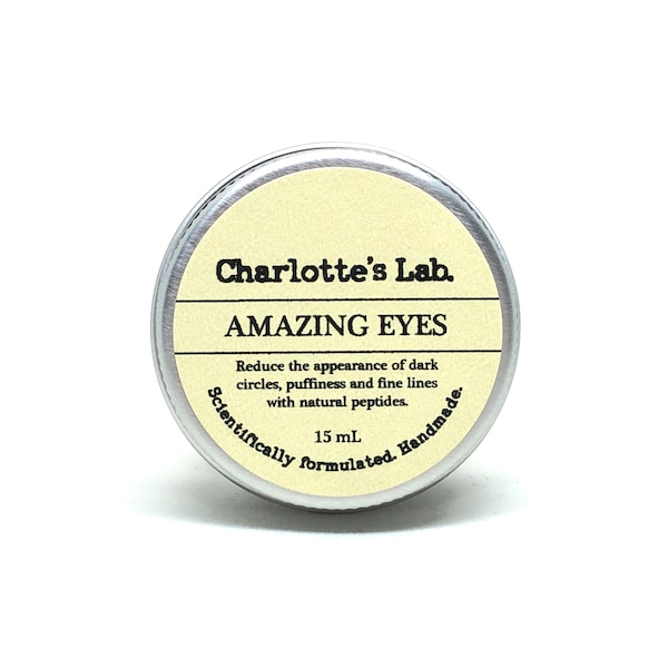 Amazing Eyes Cream: Natural, Vegan, Niacinamide, Peptides, Green Tea - 15ml