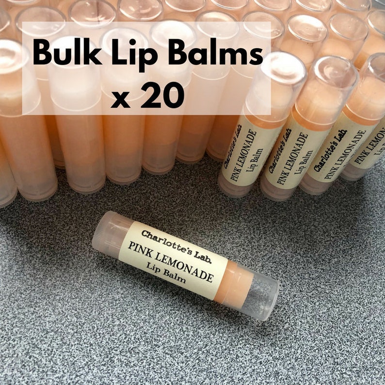 20 Wholesale Lip Balms 20 bulk lip balms natural lip balm Etsy
