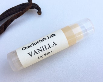 Vanilla Lip Balm Chapstick | natural lip balm | nourishing lip balm for dry lips | Vegan lip balm | Charlotte's Lab Australia