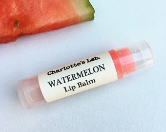 Watermelon Lip Balm: Natural Vegan Chapstick, Charlotte's Lab Australia