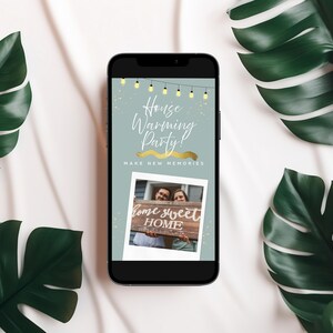 Animated Housewarming video Invitation, Editable Template for New Home Party, Instant Download, Canva Digital Invite