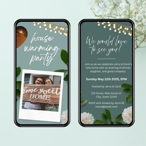 Animated Housewarming video Invitation, Editable Template for New Home Party, Instant Download, Canva Digital Invite