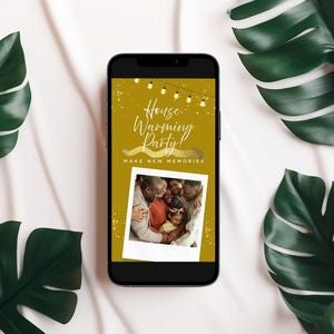 Animated Housewarming video Invitation, Editable Template for New Home Party, Instant Download, Canva Digital Invite