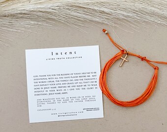 INTENT Bracelet, Christmas gift, Stocking stuffer, daughter gift, Christmas gift for her, Christian Jewelry, Religious Gift, Religious gift