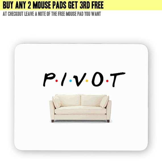 Pivot Friends Mouse Pad Mouse Mat Desktop Mouse Mat Etsy