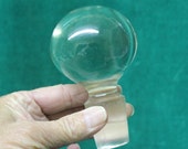 Very Large Glass Stopper Crystal Ball Decanter Bottle Top Replacement Cruet Barware Bar Liquor Scotch Whiskey hand ground stopper
