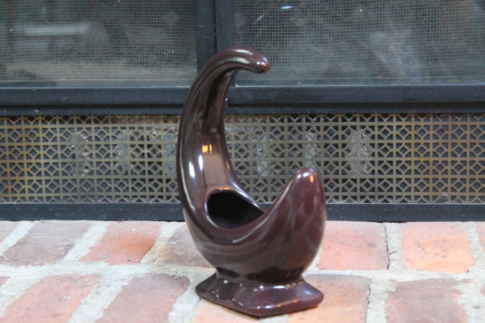 Rare Miltonvale Pottery Crescent Moon Vase Planter Signed Etsy