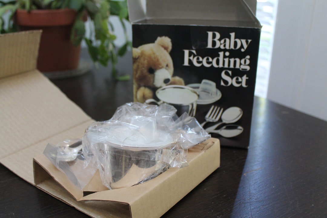Leonard Silver Mfg Baby Feeding Set No. 435 in Original Box Silver ...