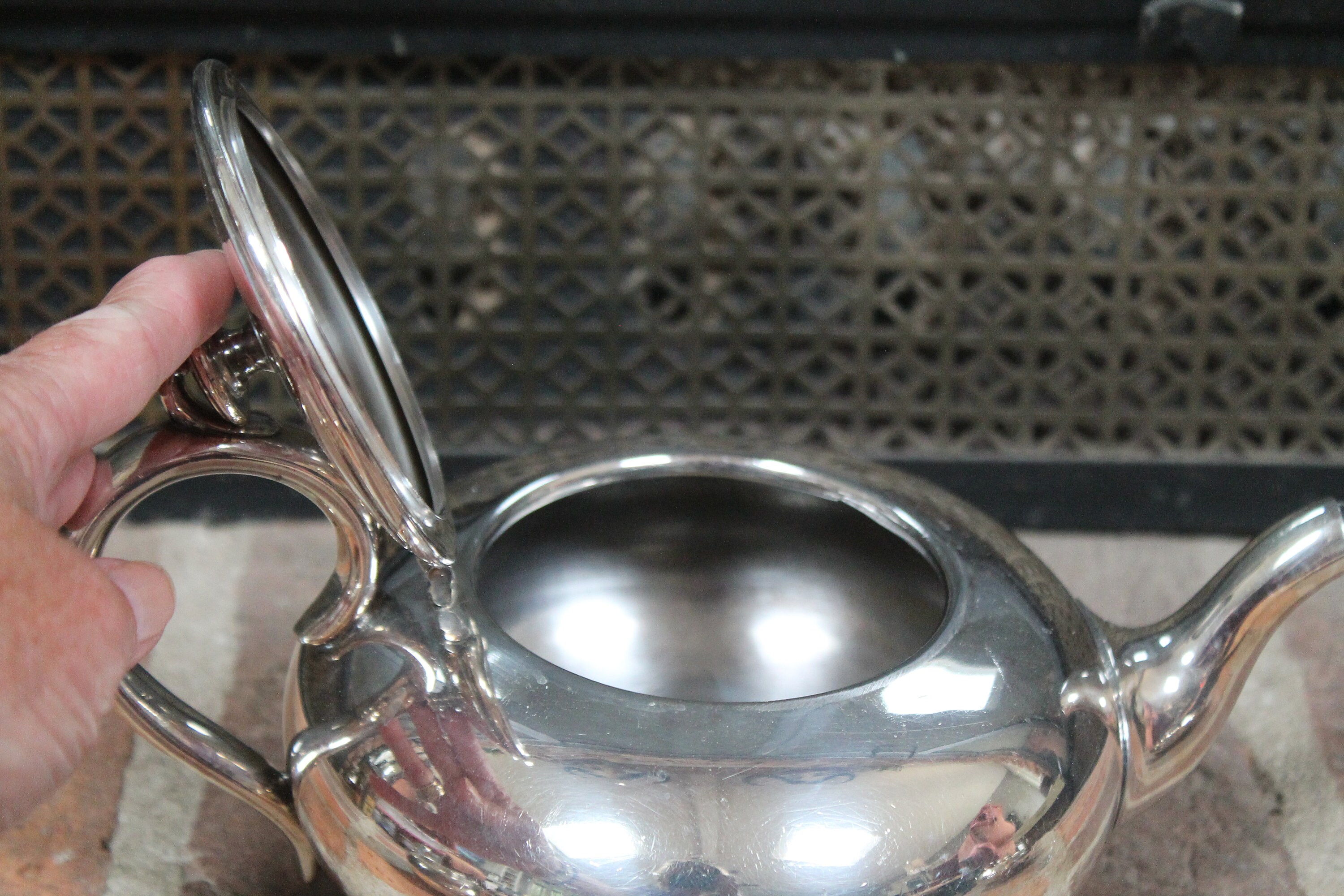 James Dixon and Sons Tea Pot, Creamer, Sugar JD&S EPBM