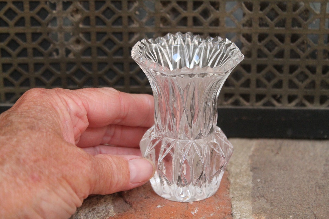 Ornate Pressed Glass Toothpick Holder Perfect for Charcuterie Etsy