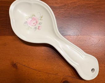 ファルツグラフ ティーローズ スプーンレスト ヴィンテージ ストーンウェア スプーンホルダー 9.25インチ