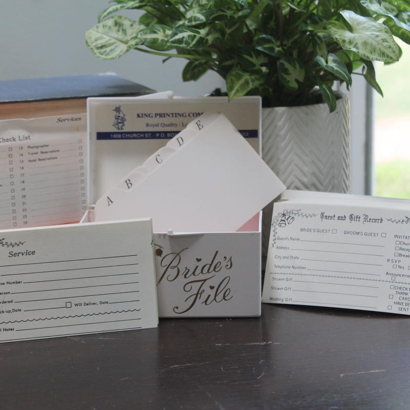 Address File Box - Etsy