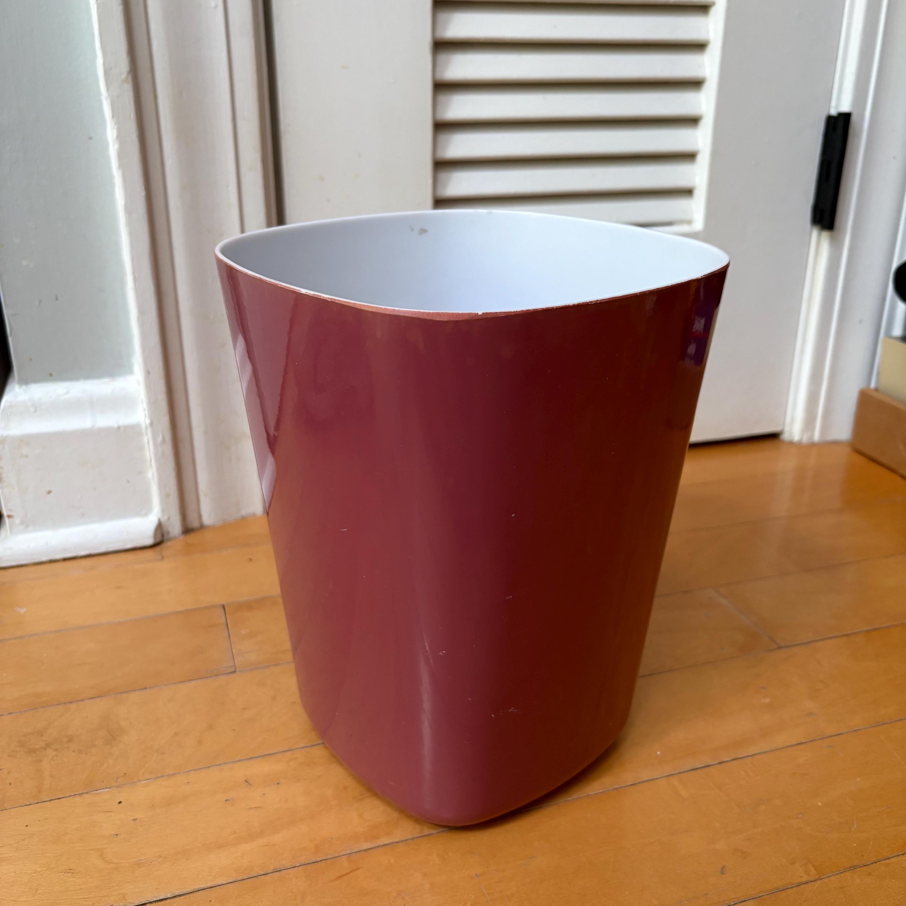 Vintage 1980s Andre Richard Co Wastebasket Hard Plastic Bathroom