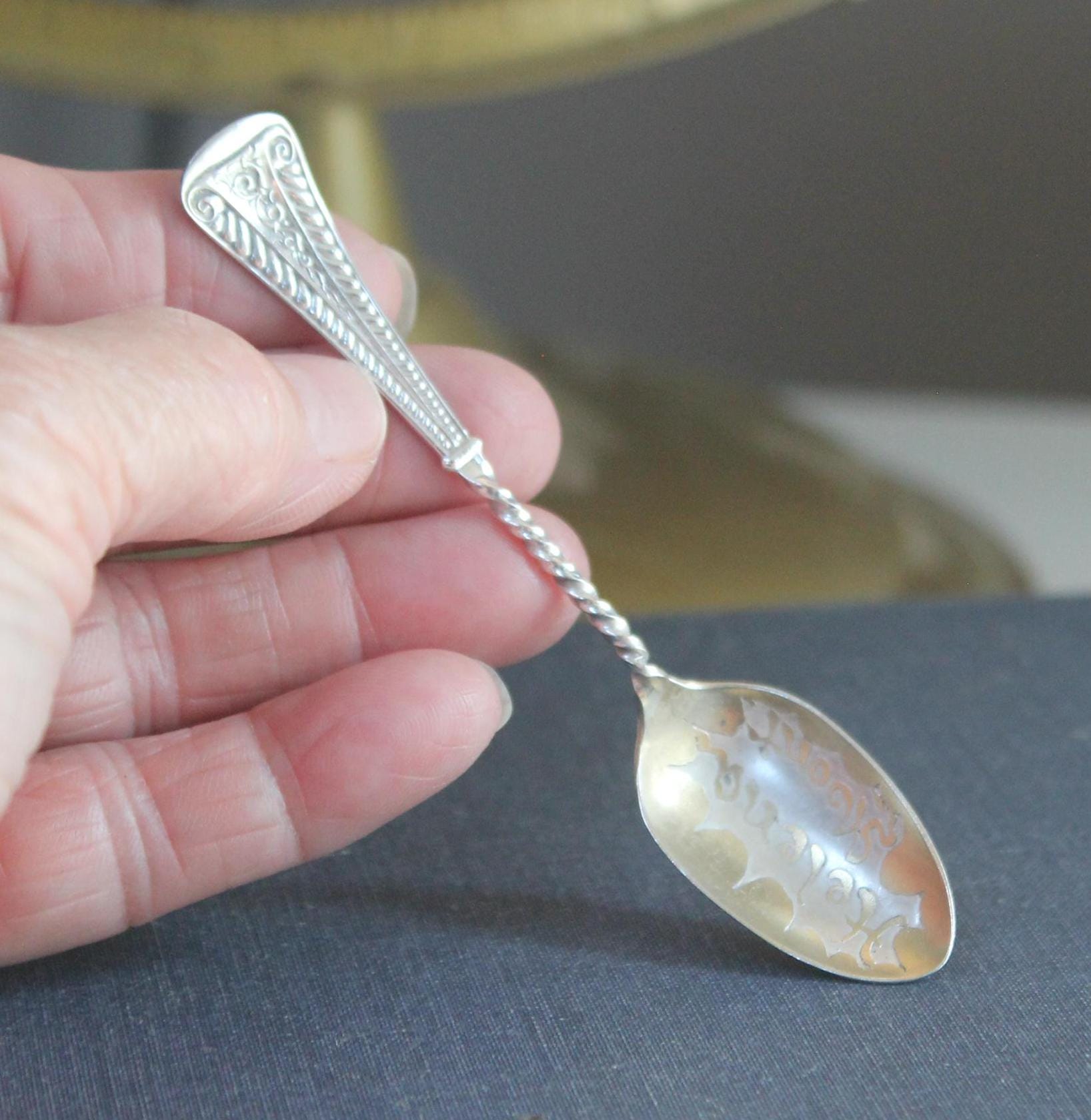 韓国 銀スーベニアスプーン ビンテージ 3本 韓国 銀スーベニアスプーン