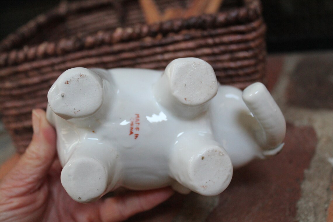 Vintage Elephant Planter Art Pottery Succulent Planter Makeup Etsy