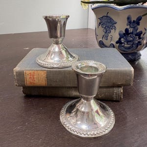 Sterling Weighted Candlestick - Etsy