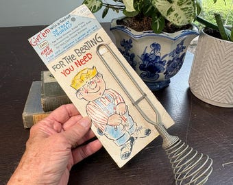 Regalo de broma "Para la paliza que necesitas": batidor de bobina EKCO de los años 50, regalo divertido vintage, premio de intercambio de elefante blanco, regalo novedoso, broma.