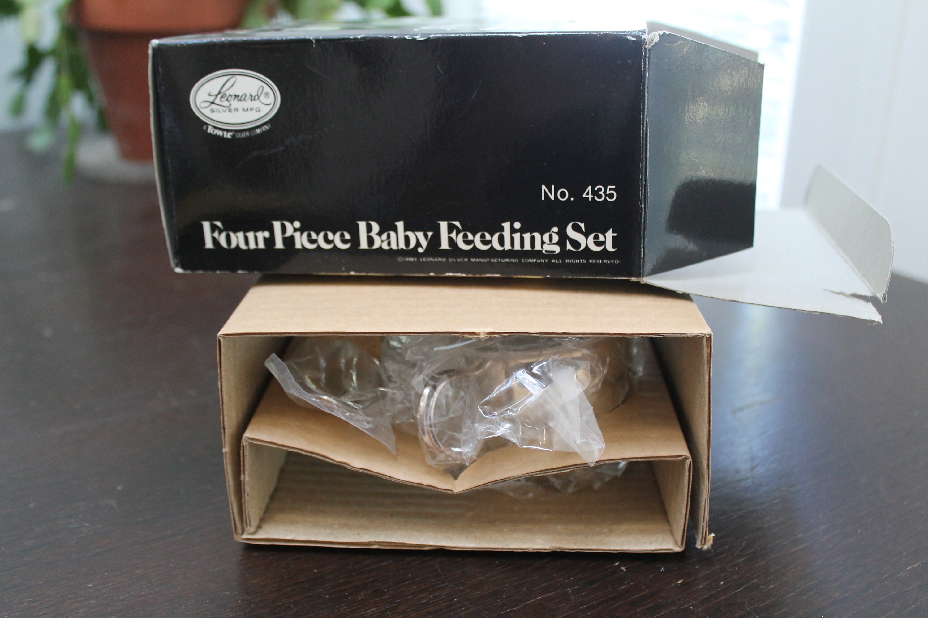 Baby Feeding Set Leonard Silver Mfg No. 435 in Original Box Silver ...