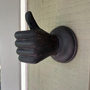 ¡Gancho de pared con forma de pulgar hacia arriba para colgar en la mesa o en porcelana o cerámica! ¡También disponible con opción de pulgar hacia abajo!