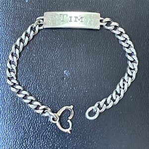 40's Elco Sterling ID Bracelet 925