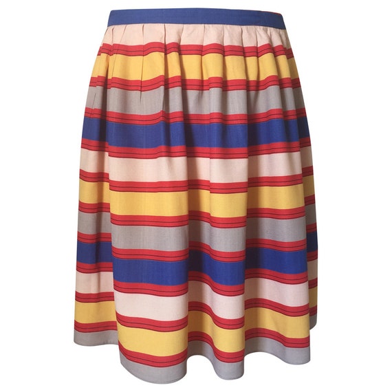 1950's Vintage Horizontal Striped Skirt