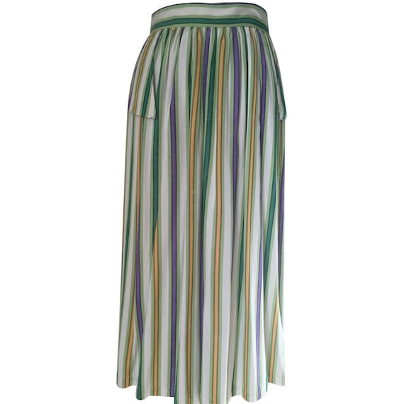 1950's Vintage Striped Skirt with little flaps off