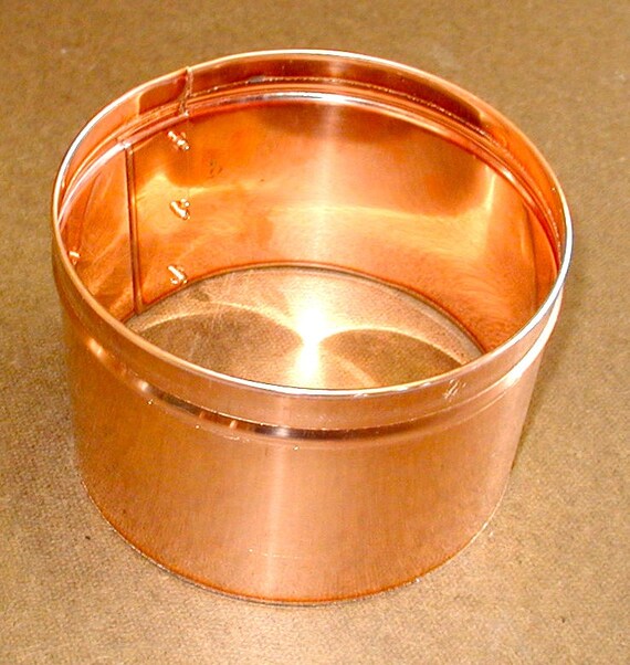 12 Copper Ring Solid Copper Sheet Metal Hemmed Smooth Etsy