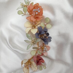 Spring Flower Crown- 'may'. Bridal Hair Accessories. Floral Bridal Hair ...