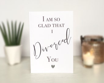 Divorce Card, Happy Divorce Card, Happy Divorce Day Card, Divorce Card, Friends Divorce Card, Friends Divorce Day Card, Divorce Celebration