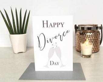 Divorce Card, Happy Divorce Card, Happy Divorce Day Card, Happy Divorce Day, Friends Divorce Card, Friends Divorce Day Card, Celebrate
