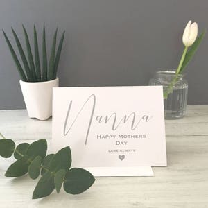 Nanna's Mothers Day Card, Mothers Day, Card for Nanna, Nan Card, Card for Nanna, Happy Mothers Day Card, Mothers Day Card, Nanna, Cards