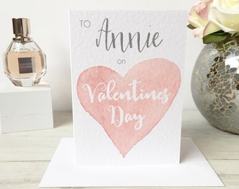 Valentine Card, Her Valentine Card, Girlfriend Valentine, Wife Valentine, Personalised Valentine's Day Card, Personalised Valentine's Card