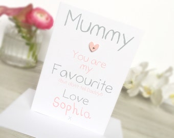Mothers Day Card, Personalised Mothers Day Card, Mothers Day Card from Daughter, Mothers Day, Card to Mummy, Mum Card, Personalised Card