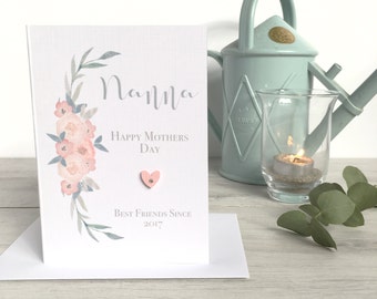 Mothers Day Card, Nanna's Mothers Day Card, Personalised Mothers Day Card for Nanna, Card for Nanna, Card for Nan, Personalised card