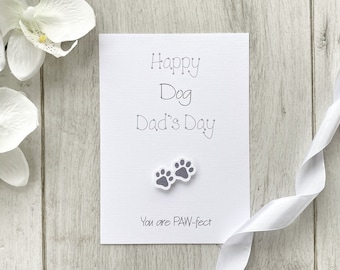 Happy Dog Dad's Fathers Day, Birthday Card From the Dog, Fur Dad Fathers Day, Dog Dad's Day, Doggy Dad, Furry Kids, From the Dog (SKU DOG D)