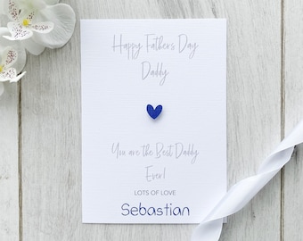 Personalised Father's Day Card for Daddy, Daddy Card, Father's Day Card, From the Child Card, Fathers Day from Child, Dad  (SKU Sebastian22)