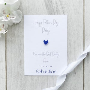 Personalised Father's Day Card for Daddy, Daddy Card, Father's Day Card, From the Child Card, Fathers Day from Child, Dad SKU Sebastian22 image 1