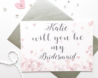 Will You Be Card, Bridesmaid Card, Bridesmaid Invite Card, Will You be My Bridesmaid Card, Bridesmaid Invite, Will You Be Card, Bridesmaid