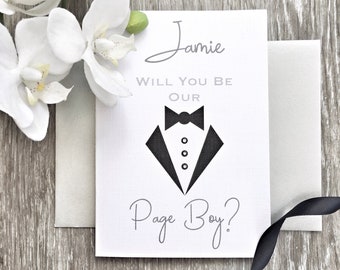 Will You Be My Page Boy Card, Page Boy Card, Card for Page Boy, Be My Page Boy, Page Boy Invite, Page Boy, Our Page Boy Card, Wedding Party