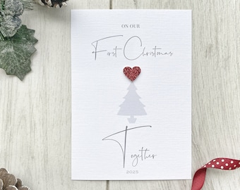 Personalised First Christmas Together Card, First Christmas Card, Boyfriend First Christmas, Girlfriend At Christmas (SKU TOGETHER)