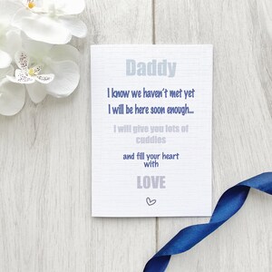 Daddy Card From The Bump, Chrstmas Card, Father’s Day, Daddy To Be