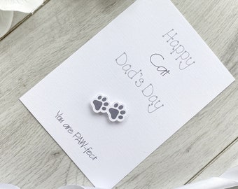 Happy Cat Dad's Birthday, Card From the Cat, Fur Dad Card, Cat Dad's Day, Cat Daddy, Furry Kids, From the Cat, Cat (SKU CAT D Birthday)