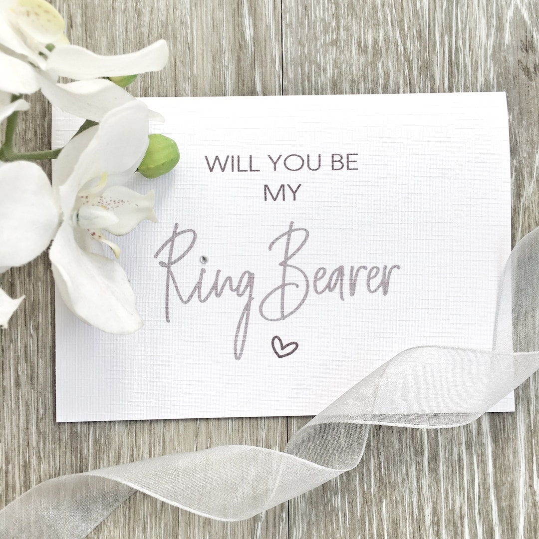 Will You Be My Ring Bearer Card, Ring Bearer Card, Card for Ring Bearer