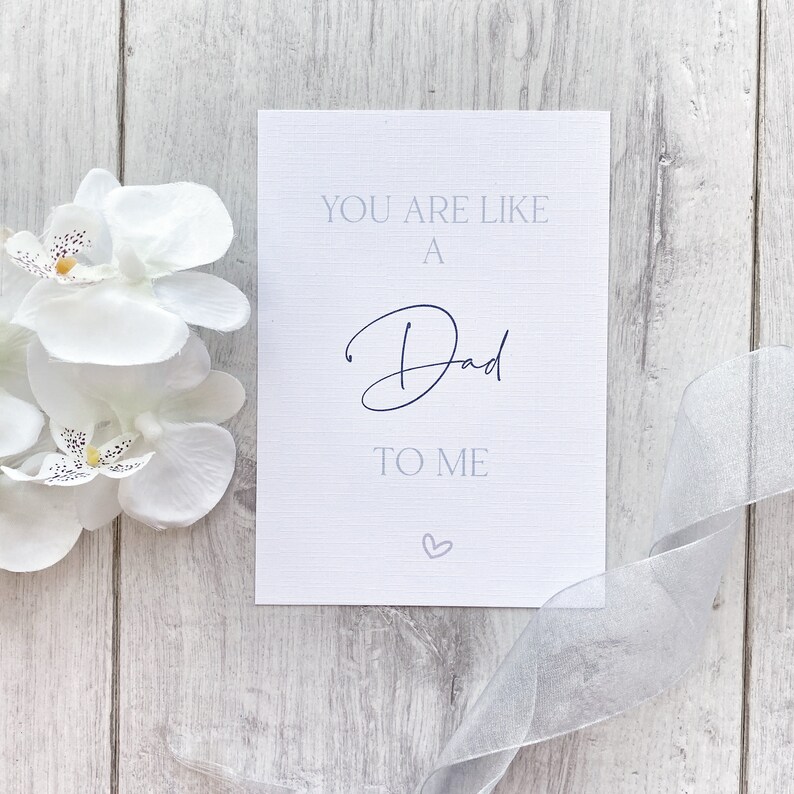 Step Dad Father's Day Card, Like a Dad To Me Card, Fathers Day, Card to Step Dad, Fathers Day Card, Step Dad, Special Person Card image 5