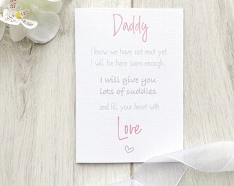 Daddy to Be Father's Day Card, Daddy From the Bump, Daddy to be Card, From Bump Card, Fathers Day from Bump, Dad Day Bump Card, Daddy