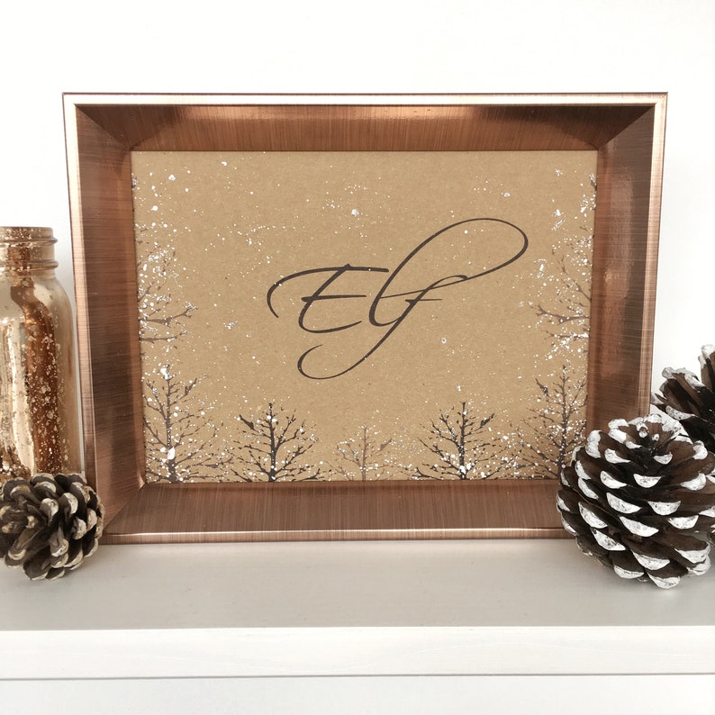 Rustic Winter Wedding Table Name Rustic Winter Wedding Theme - Etsy