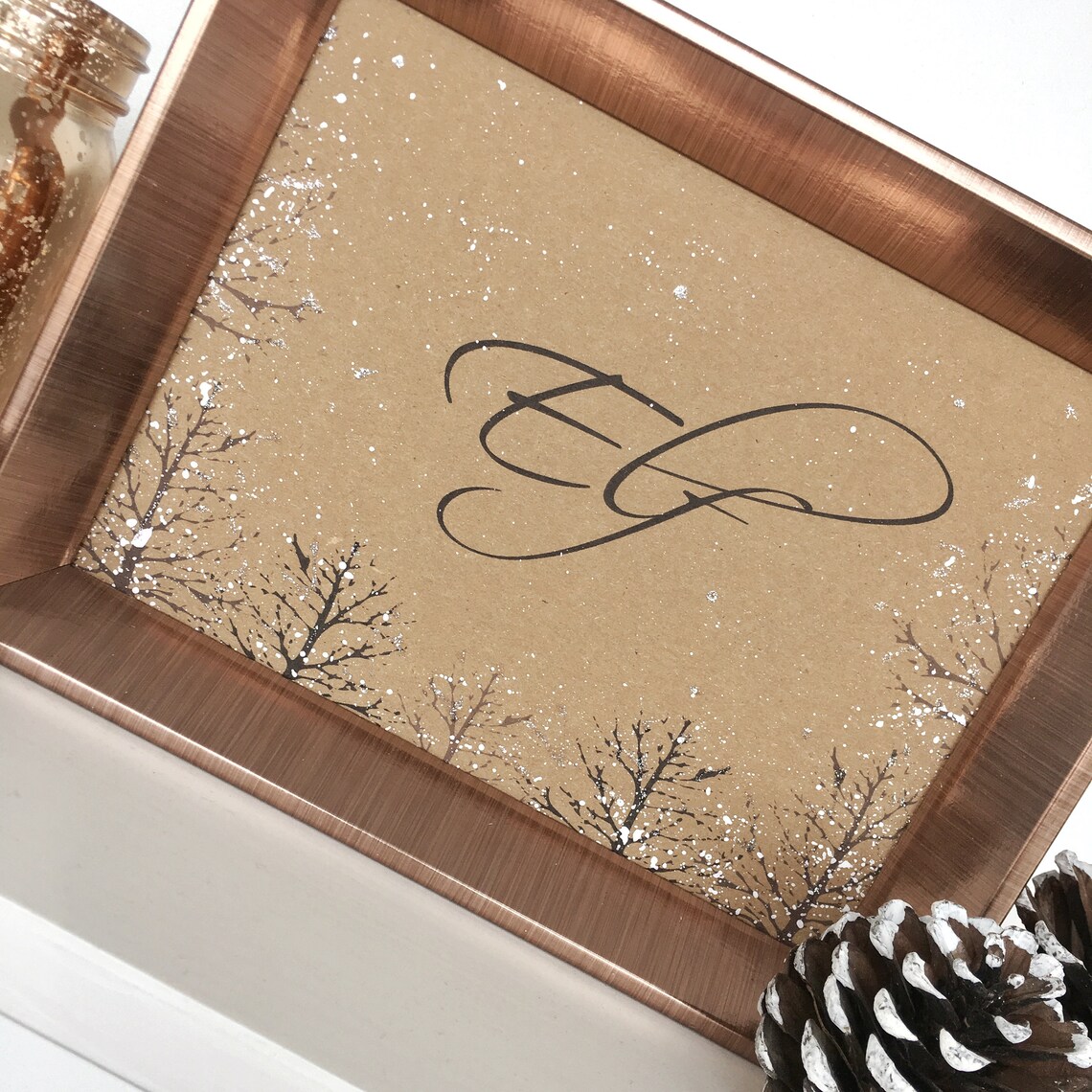 Rustic Winter Wedding Table Name Rustic Winter Wedding Theme | Etsy