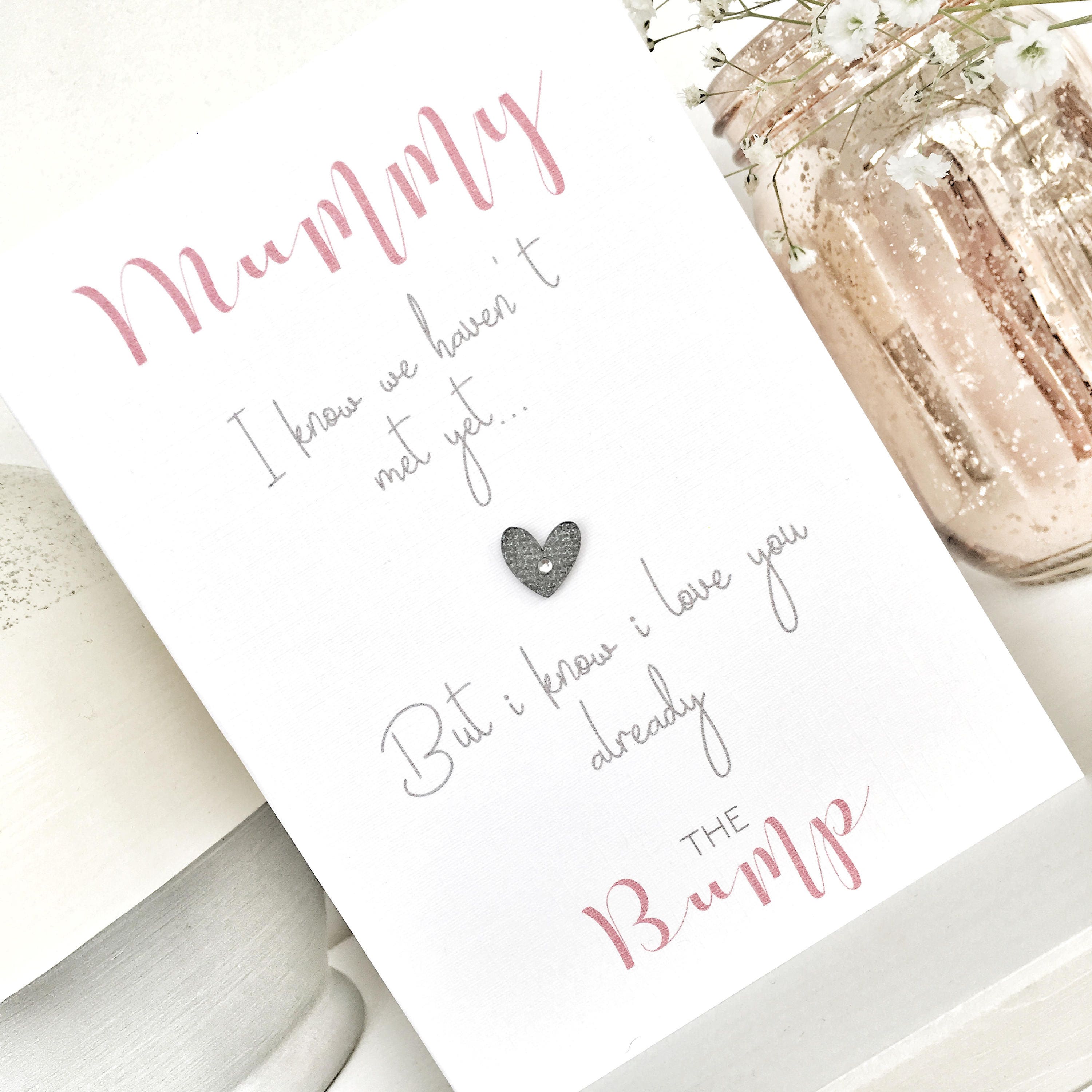 Mummy to Be Mothers Day Card, Mummy to Be From the Bump Mothers Day ...